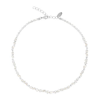Caroline Svedbom Alelia halsband rhodium crystal
