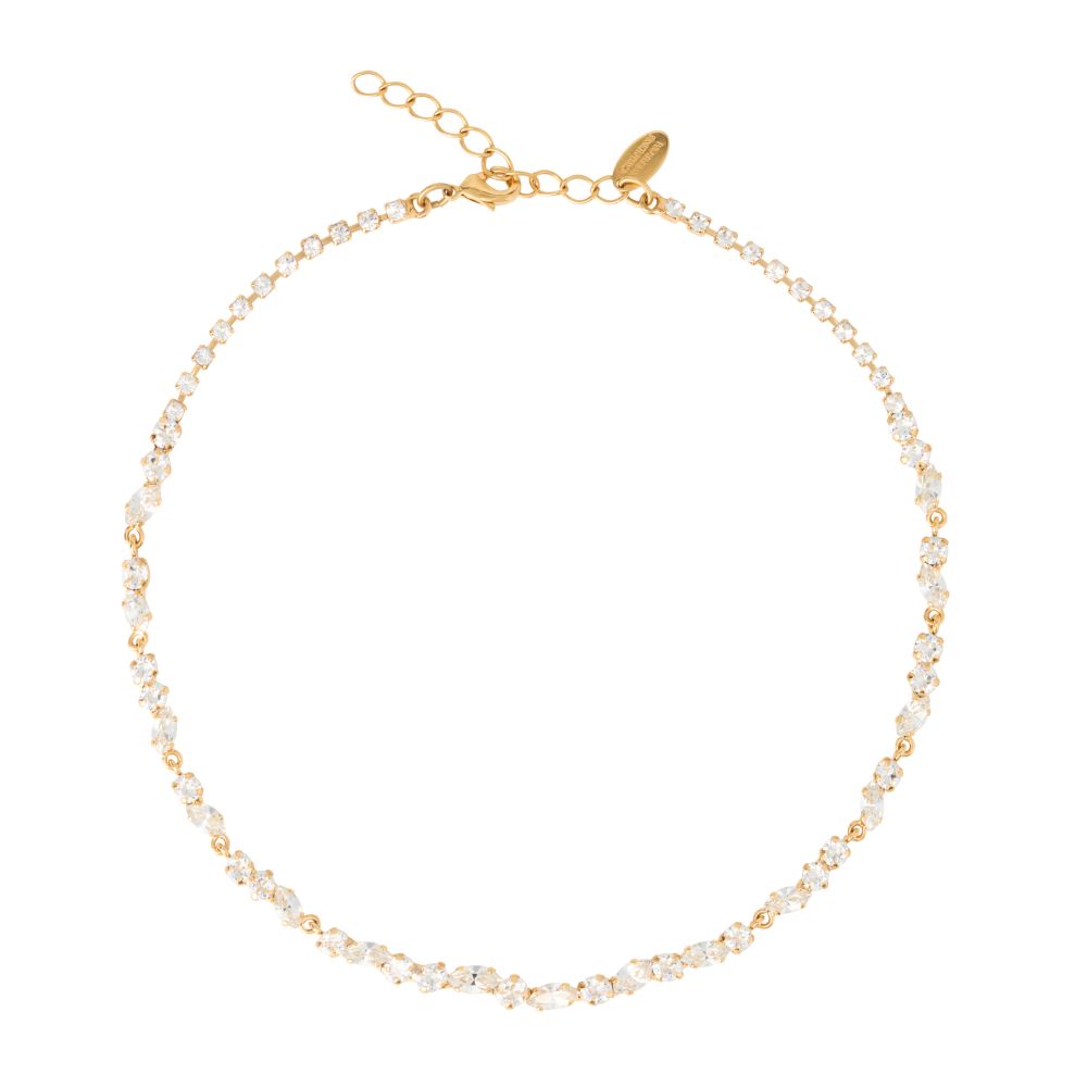 Caroline Svedbom Alelia halsband guld crystal
