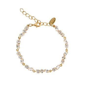 Caroline Svedbom Alelia armband guld crystal