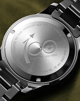 Sjöö Sandström Annual Edition 2026 Royal Steel Worldtimer 41 caseback 022610