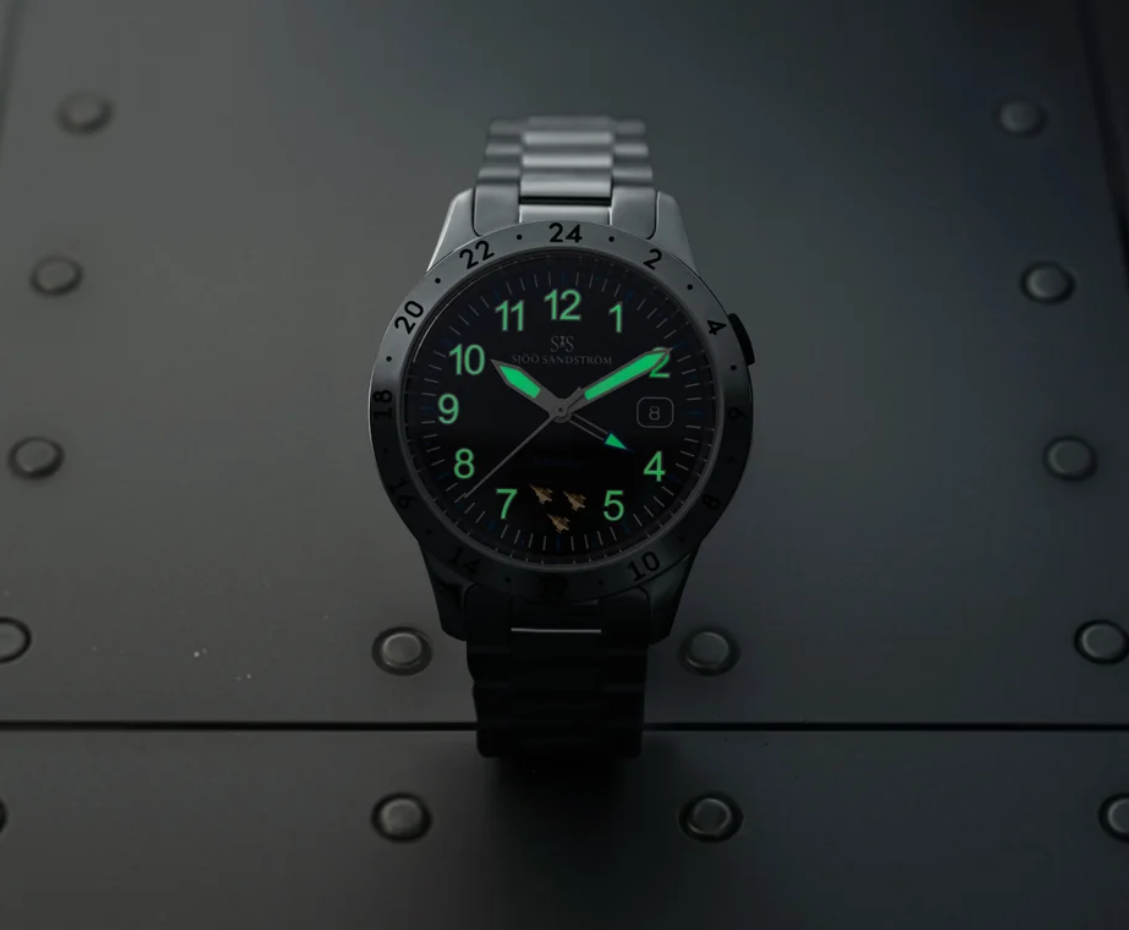 Sjöö Sandström Annual Edition 2026 Royal Steel Worldtimer 41 dark 2022610