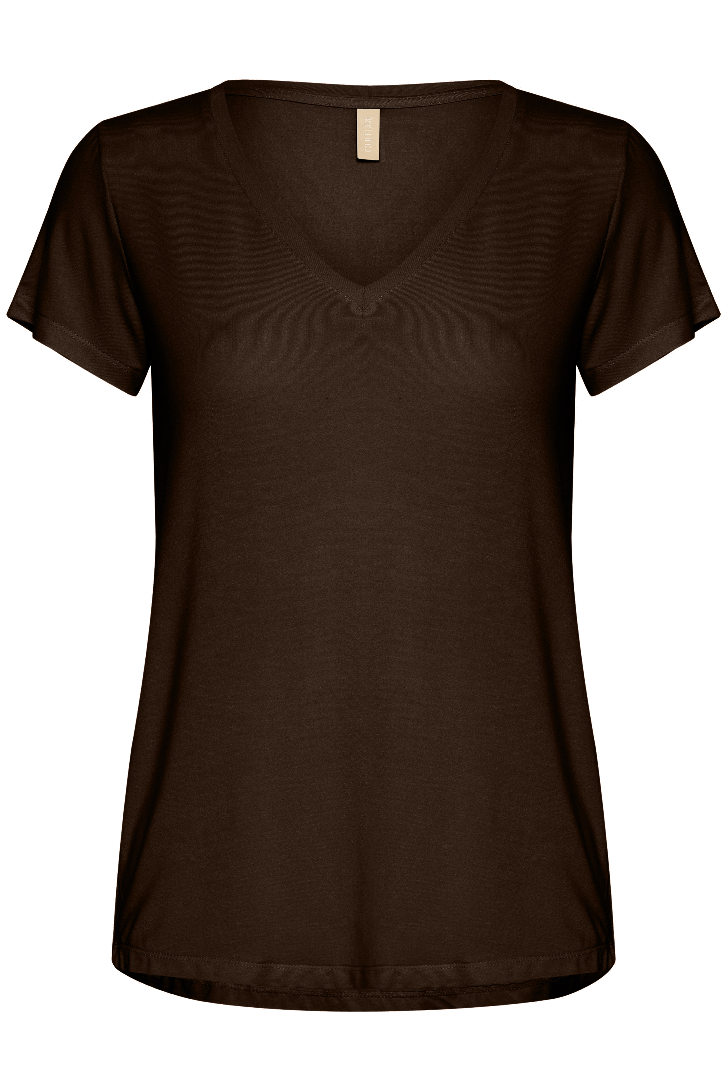 CUpoppy V-neck T-Shirt  Demitasse  Brun T-Shirt