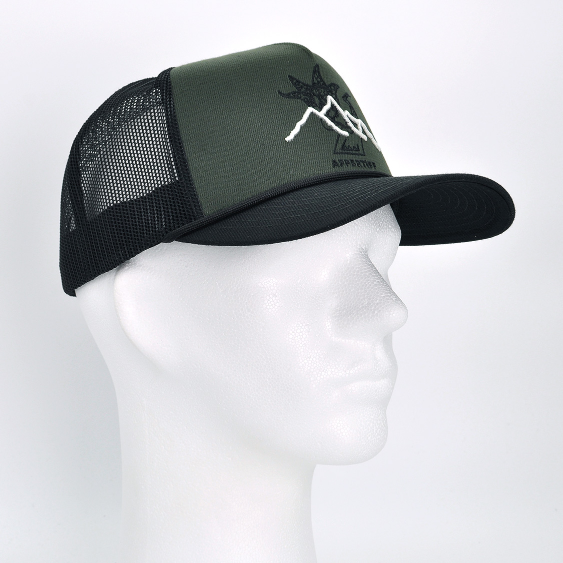 appertiff - Bakkå Horizon Trucker Cap Olive Green/Black - 4