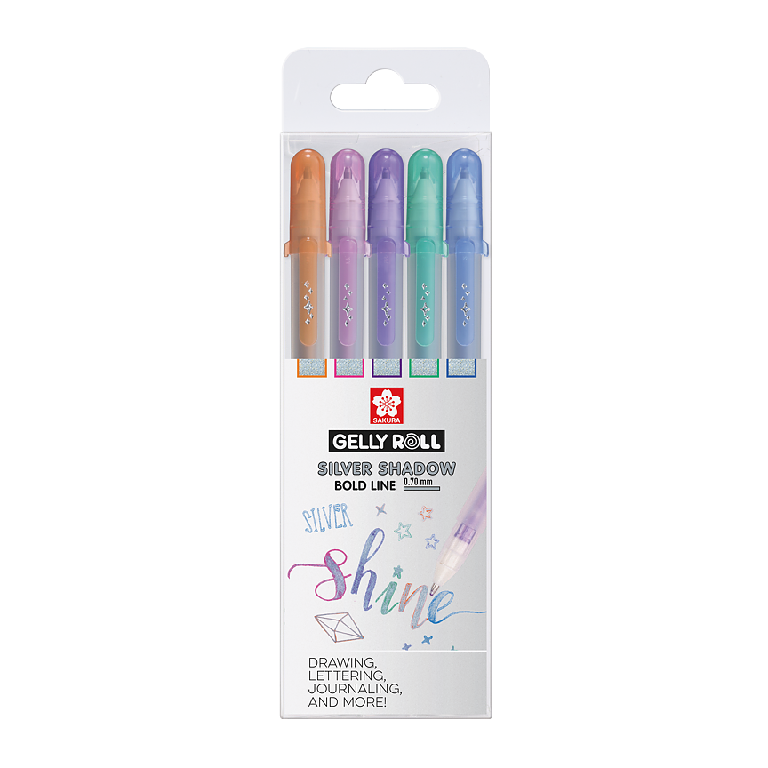 Sakura Gelly Roll Silver Shadow – 5-pack / Gelly Silver Shadow Set 5