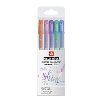 Sakura Gelly Roll Silver Shadow – 5-pack / Gelly Silver Shadow Set 5