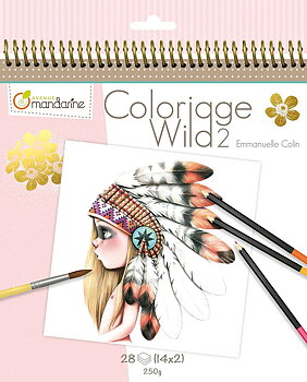 Målarbok Avenue Mandarine Wild 2