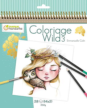 Målarbok Avenue Mandarine Wild 3