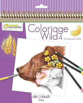 Målarbok Avenue Mandarine Wild 4