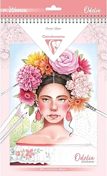 Målarblock Clairefontaine Odelia – kvinnor