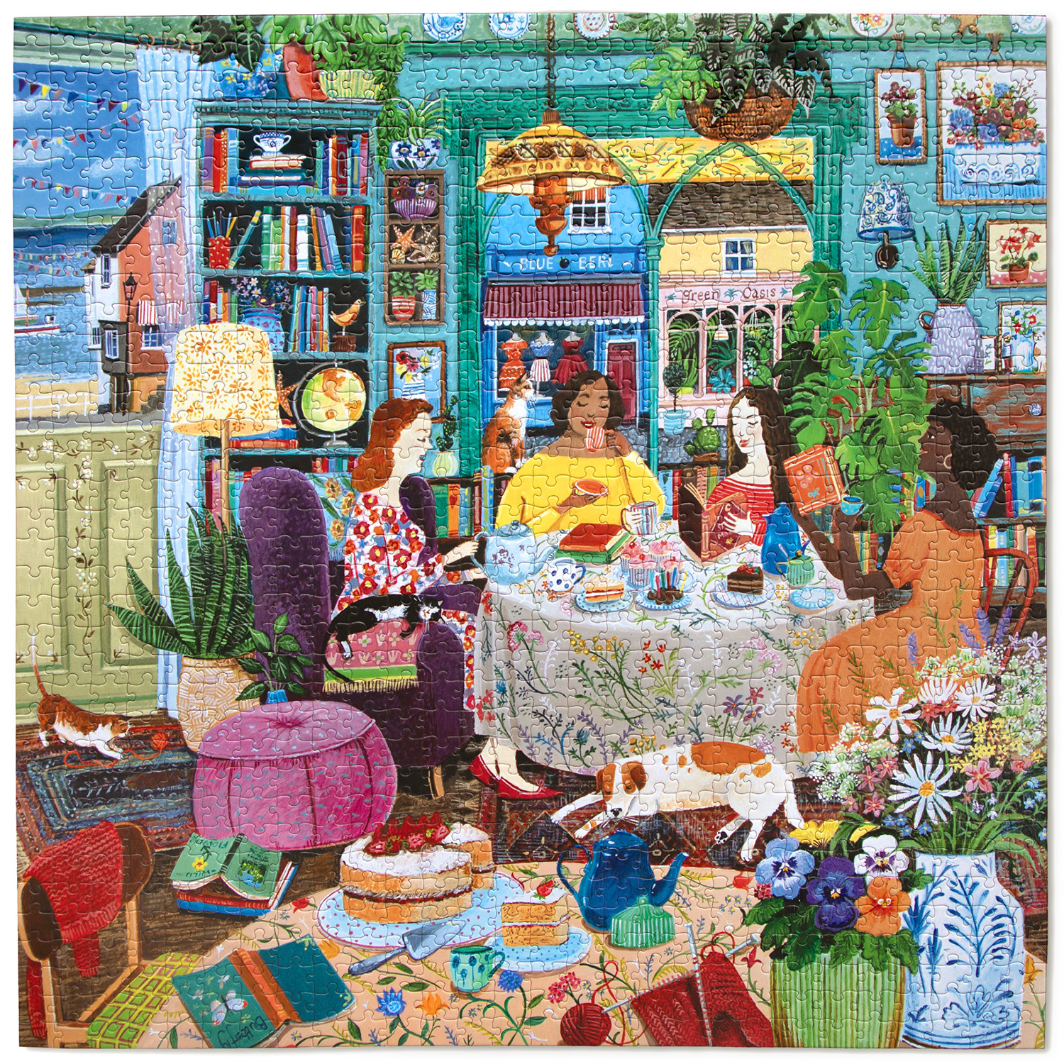 Books & Tea by the Sea : Pussel 1000 bitar - Nytt motiv från eeBoo snart i lager! - 4