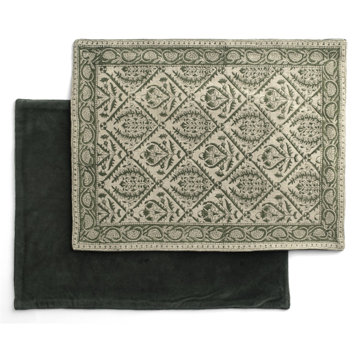 Bordstabletter Jaipur Moss Green – 2 st.