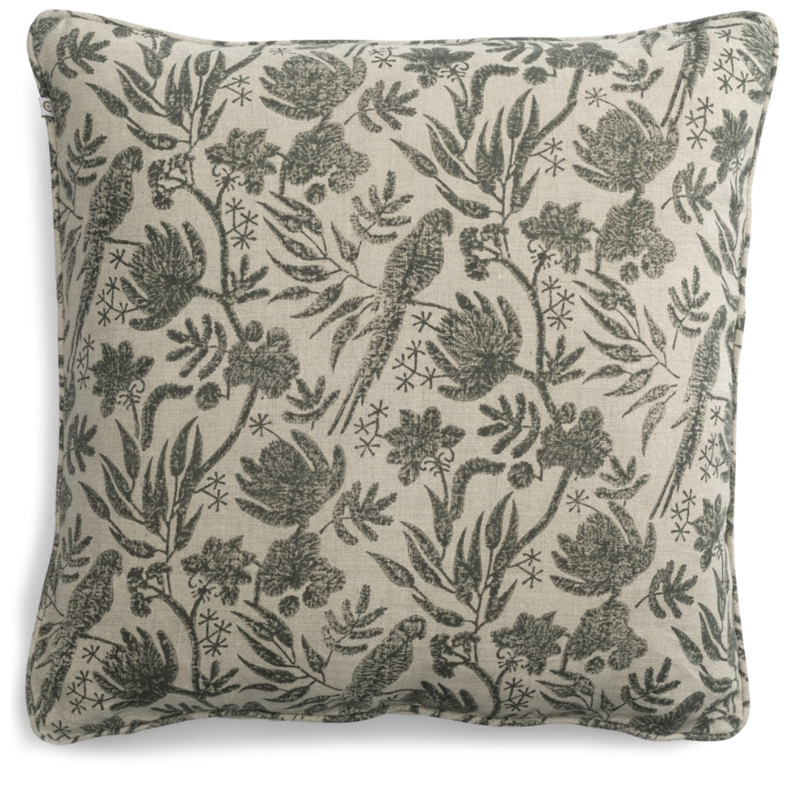 Kuddfodral Parrot Open Slate Grey 50x50 cm