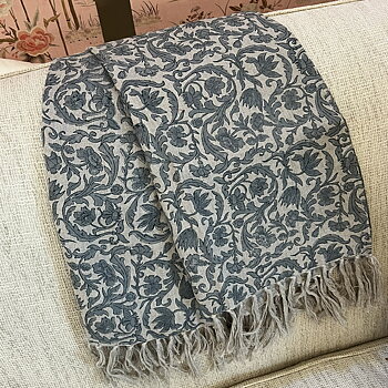 Linnepläd Pondicherry Dusty Blue