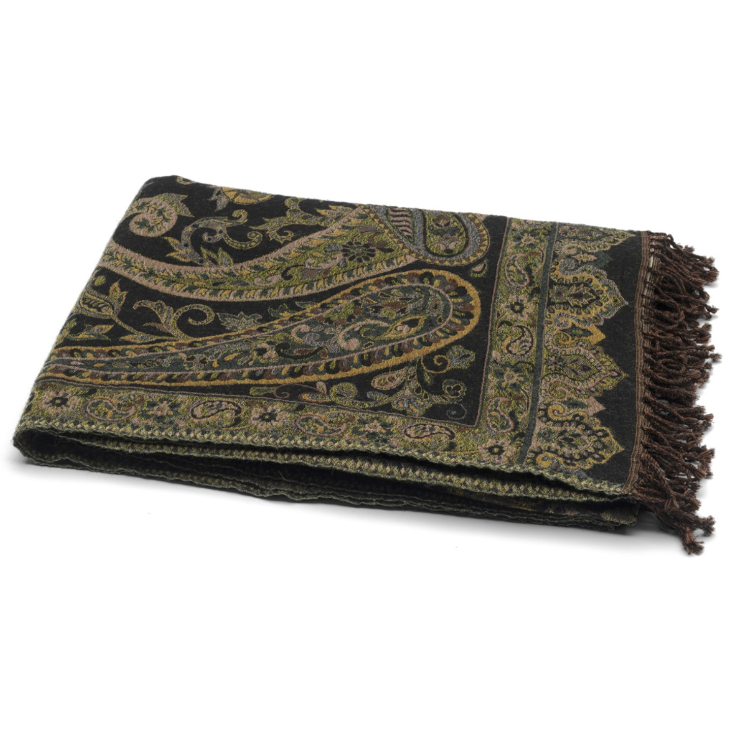 Ullpläd Akbar Blue, Lime & Beige