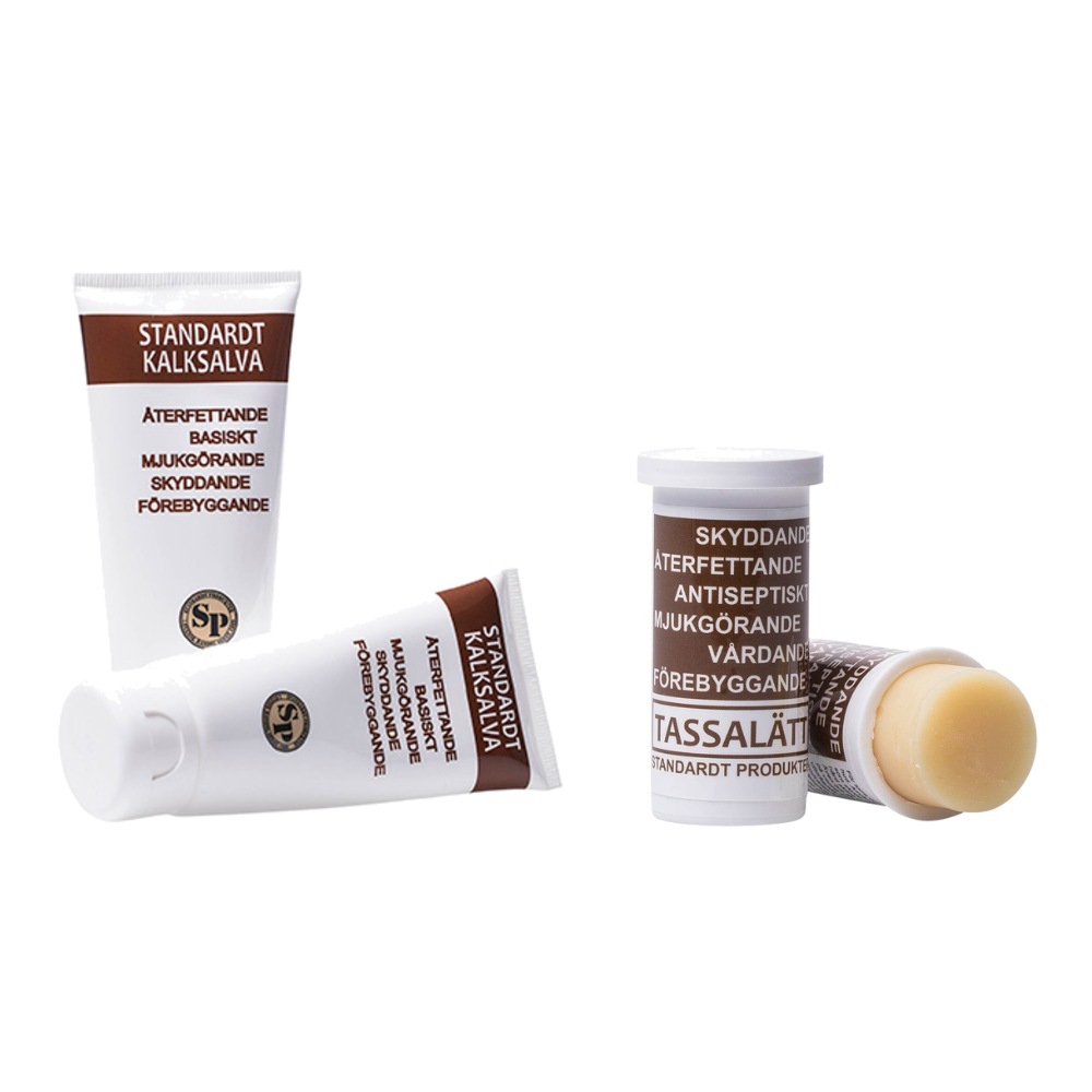 Standardt Kalksalva + Standardt Tassalätt stift  – paket