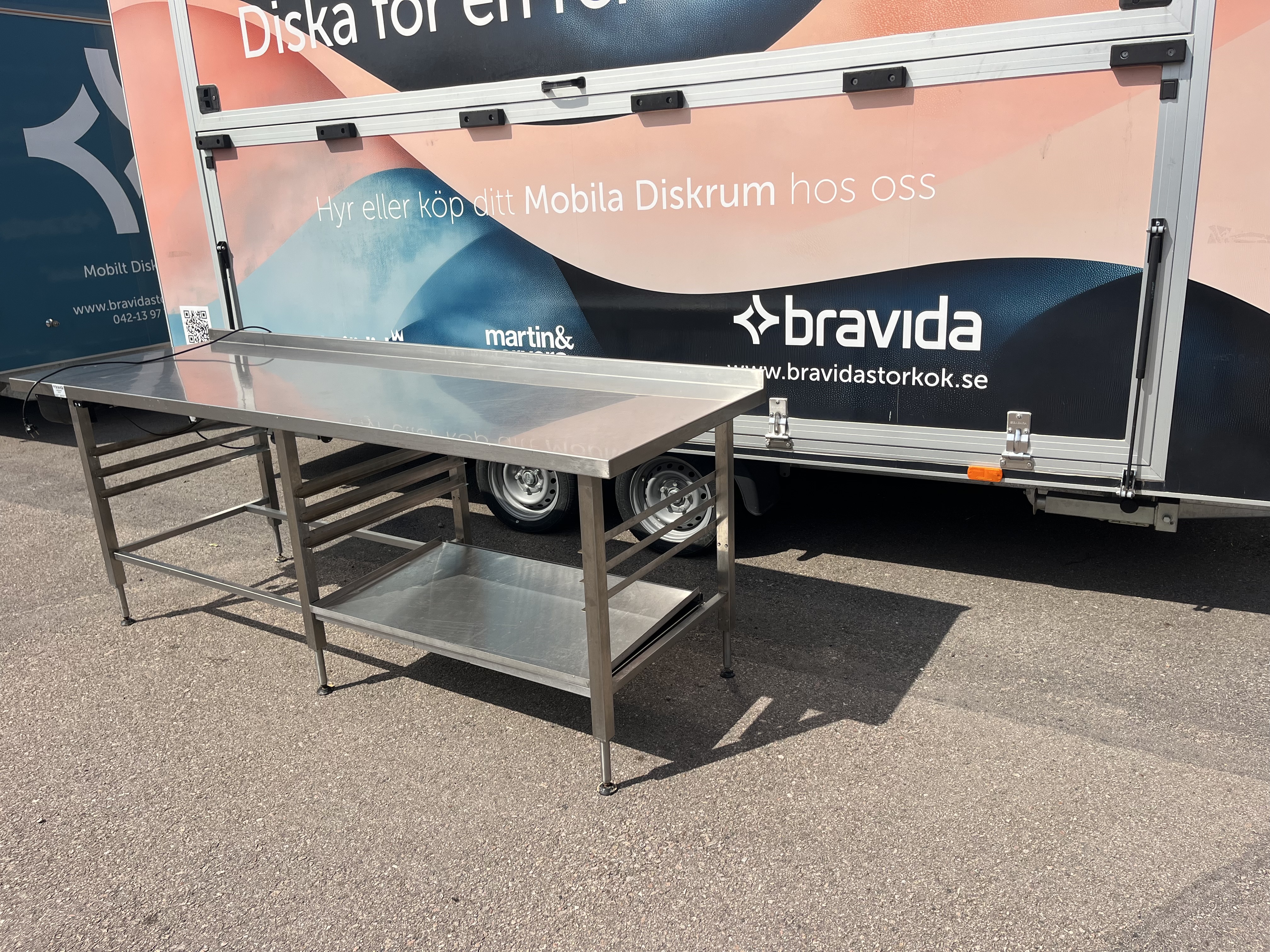 Elektrisk höj- och sänkbar rostfri bänk - 3