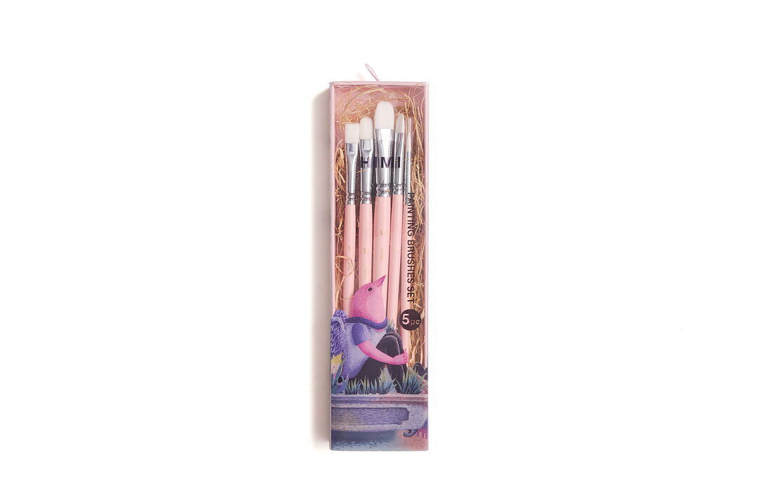 HIMI penslar – 5 rosa penslar / HIMI Brush Set of 3 Pink Edition