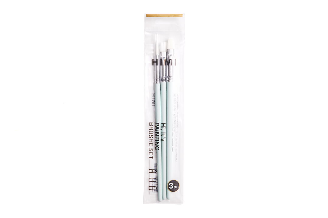 HIMI penslar – 3 gröna penslar / HIMI Brush Set of 3 Green Edition
