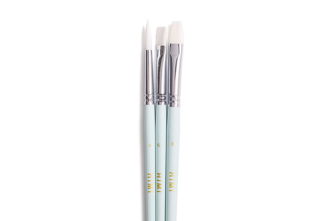 HIMI penslar – 3 gröna penslar / HIMI Brush Set of 3 Green Edition - 2