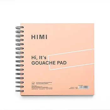 HIMI gouacheblock – rosa, 215 × 215 mm / HIMI Paper Pad Gouache Pink Edition