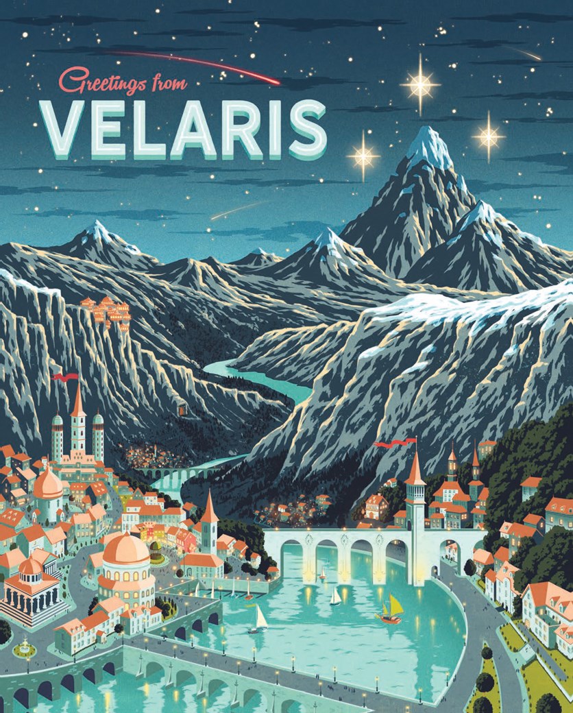 ACOTAR pussel – Greetings from Velaris, 1000 bitar - 2