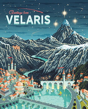 ACOTAR pussel – Greetings from Velaris, 1000 bitar