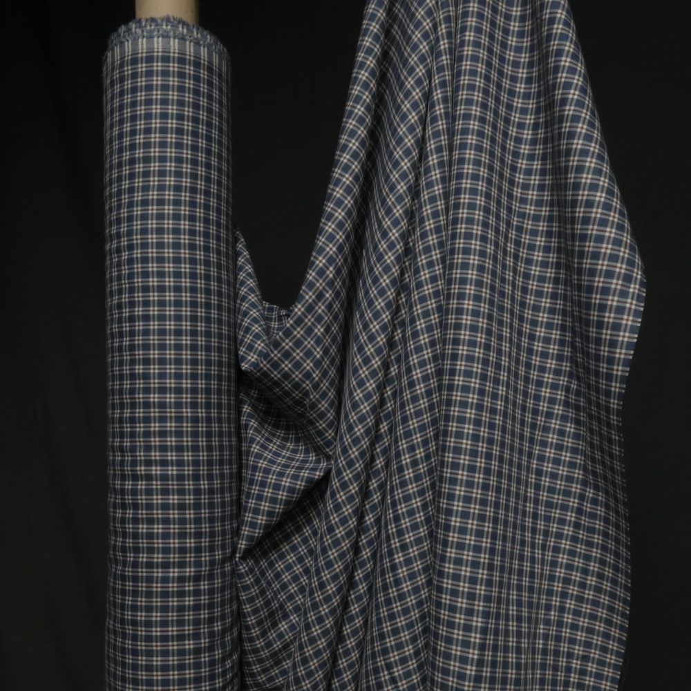 Thin Flanell, checked blue brown