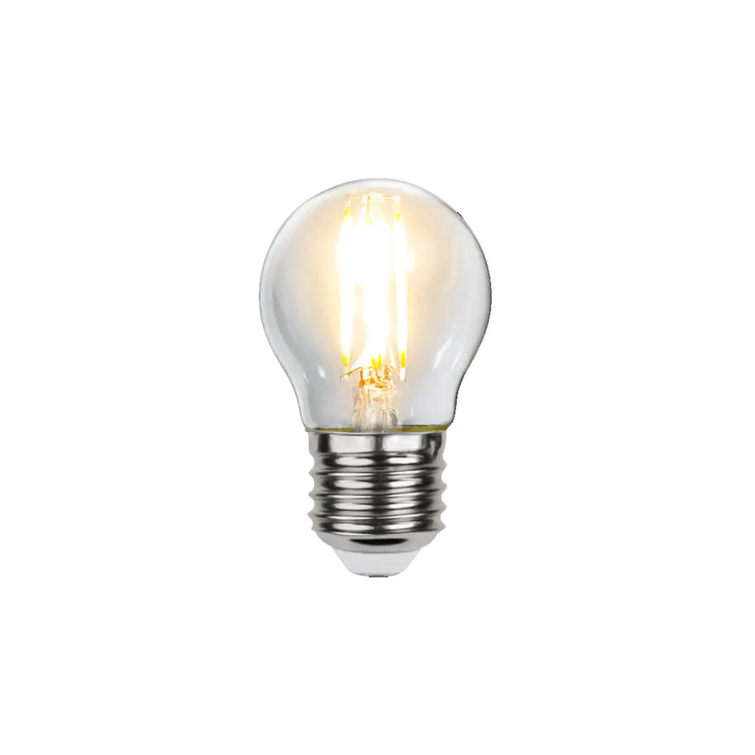 E27 LED Bulb, Clear Sphere - 2