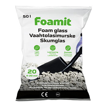 Skumglas Hasopor Småsäck F20U 50L (4-20mm)