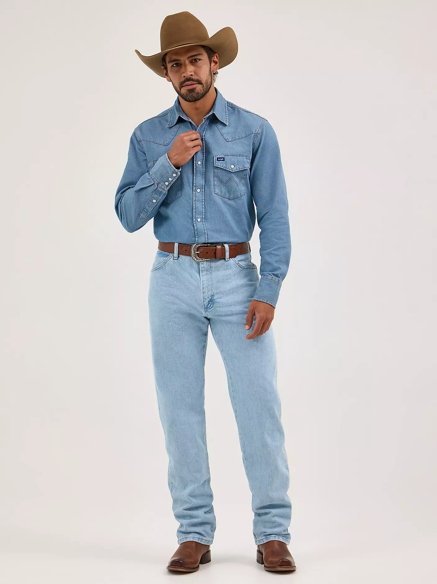 13 MWZ wrangler cowboycut bleached - 2