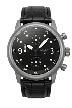 MALM Pilot 37 Chronograph Black