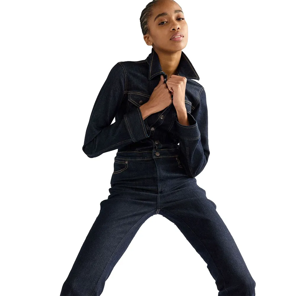 Wrangler catsuit denim - 4