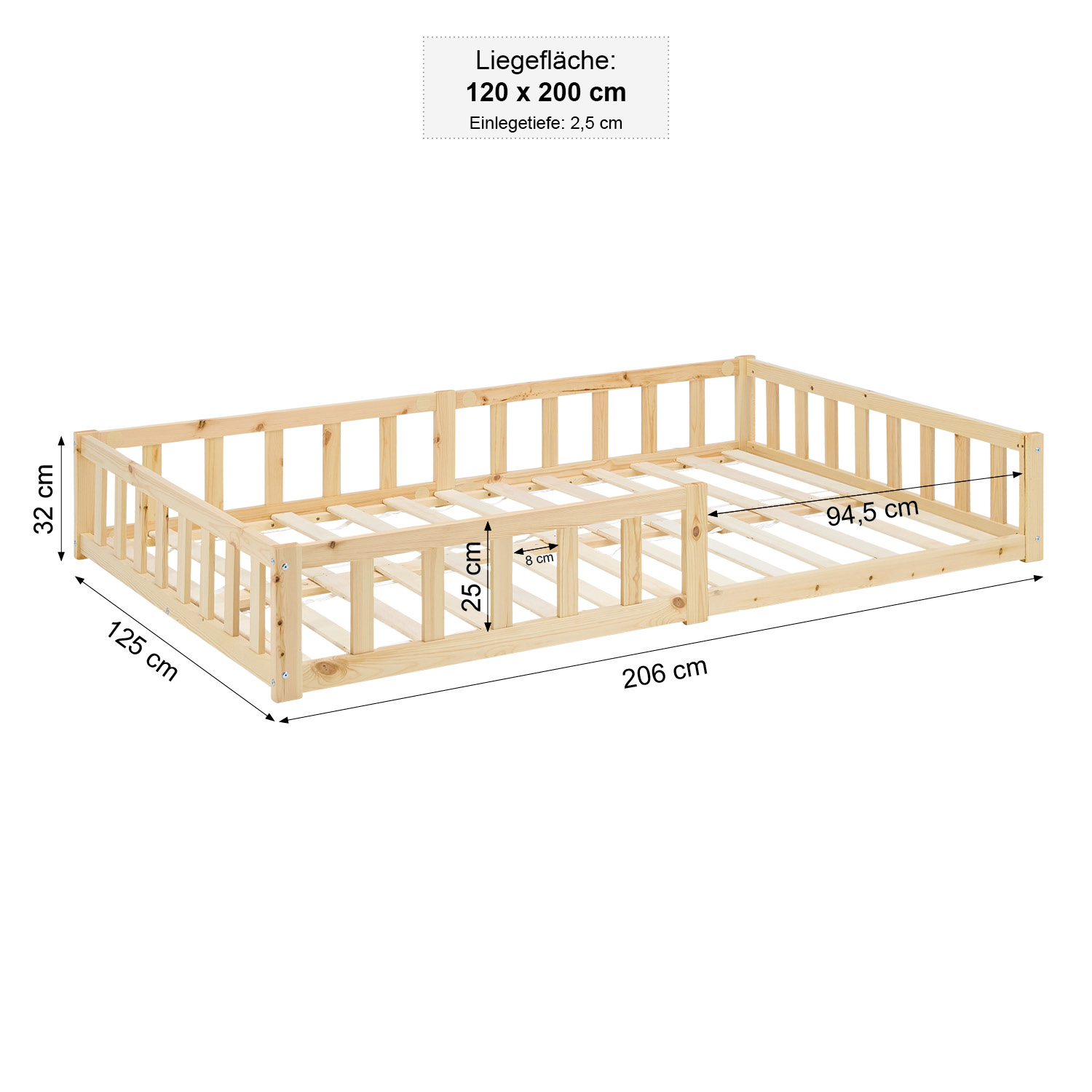 Montessori Barnsäng 120x200 - 4