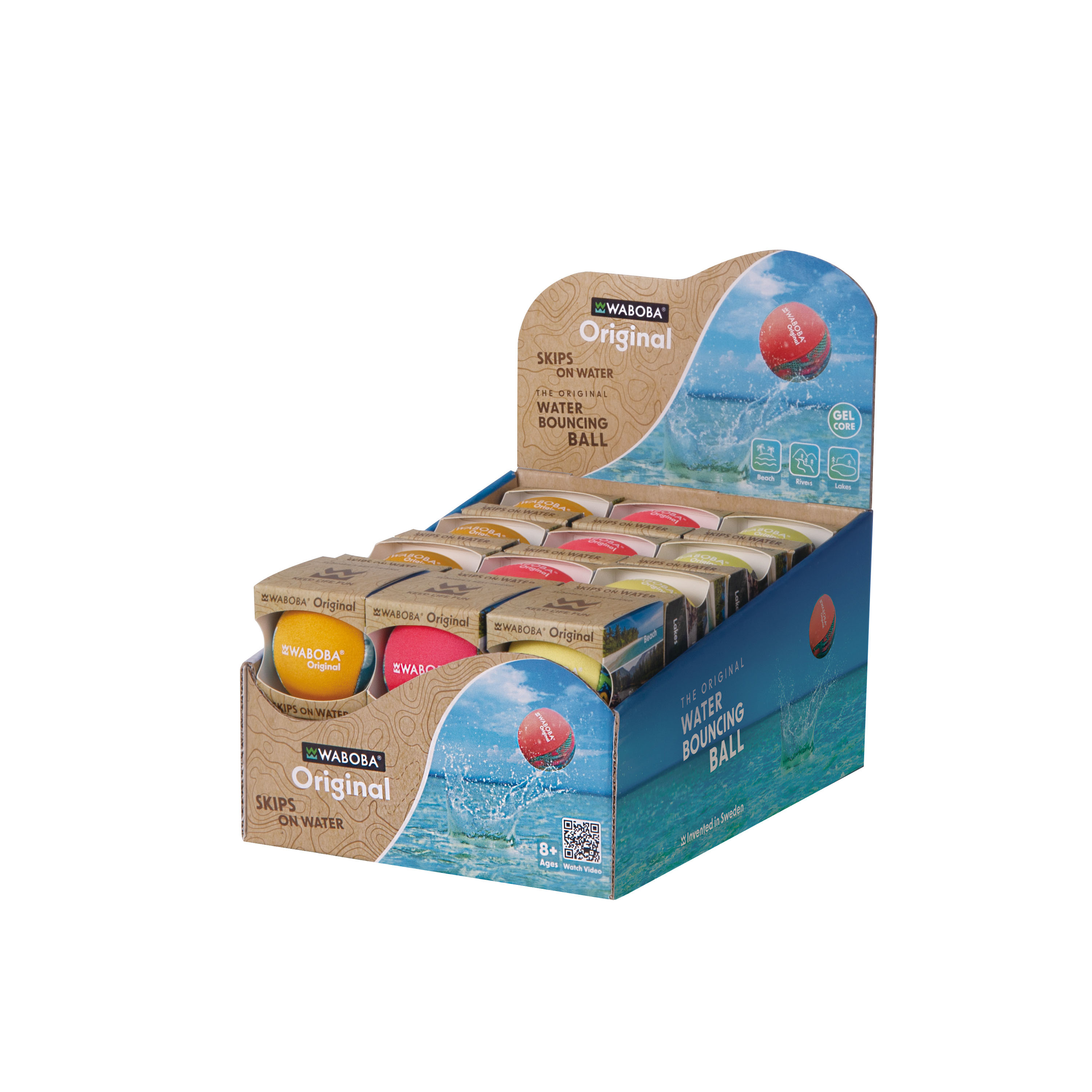 Waboba Original - Display med 24 bollar