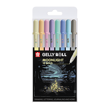Sakura Gelly Roll Moonlight – pastellfärger, 8-pack / Gelly Moonlight Pasel set 8