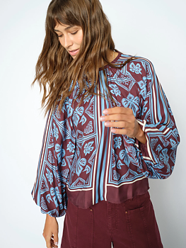 Mos Mosh Milkey Linocut Blouse