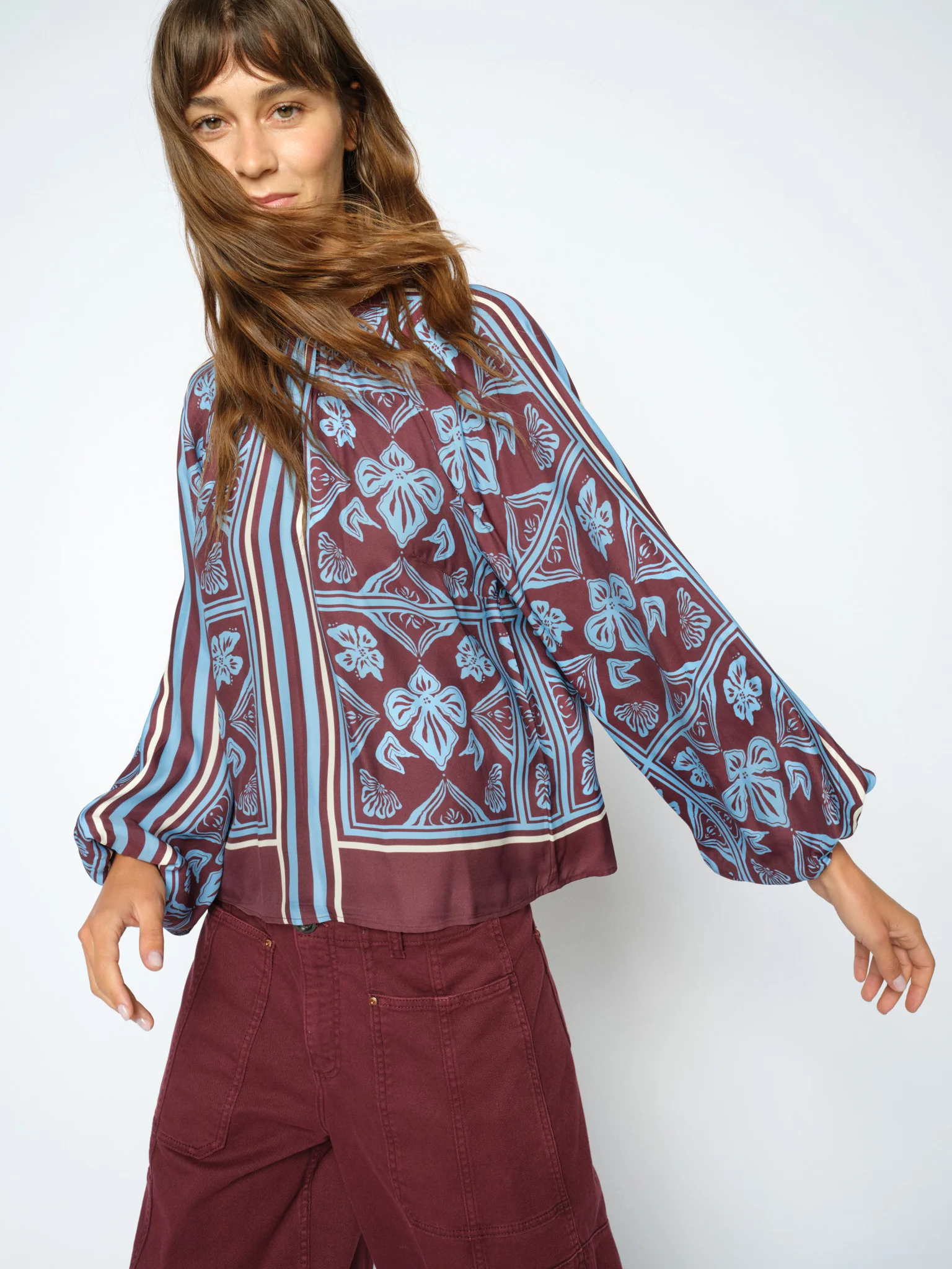 Mos Mosh Milkey Linocut Blouse - 4
