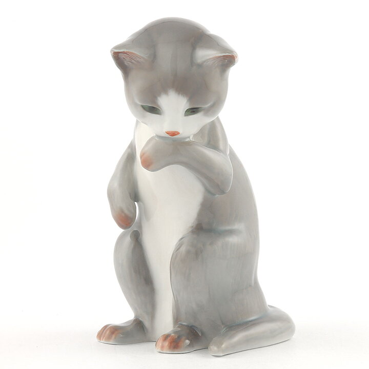 ロイヤルコペンハーゲン  立ち姿のネコ  13cm  20世紀  #516