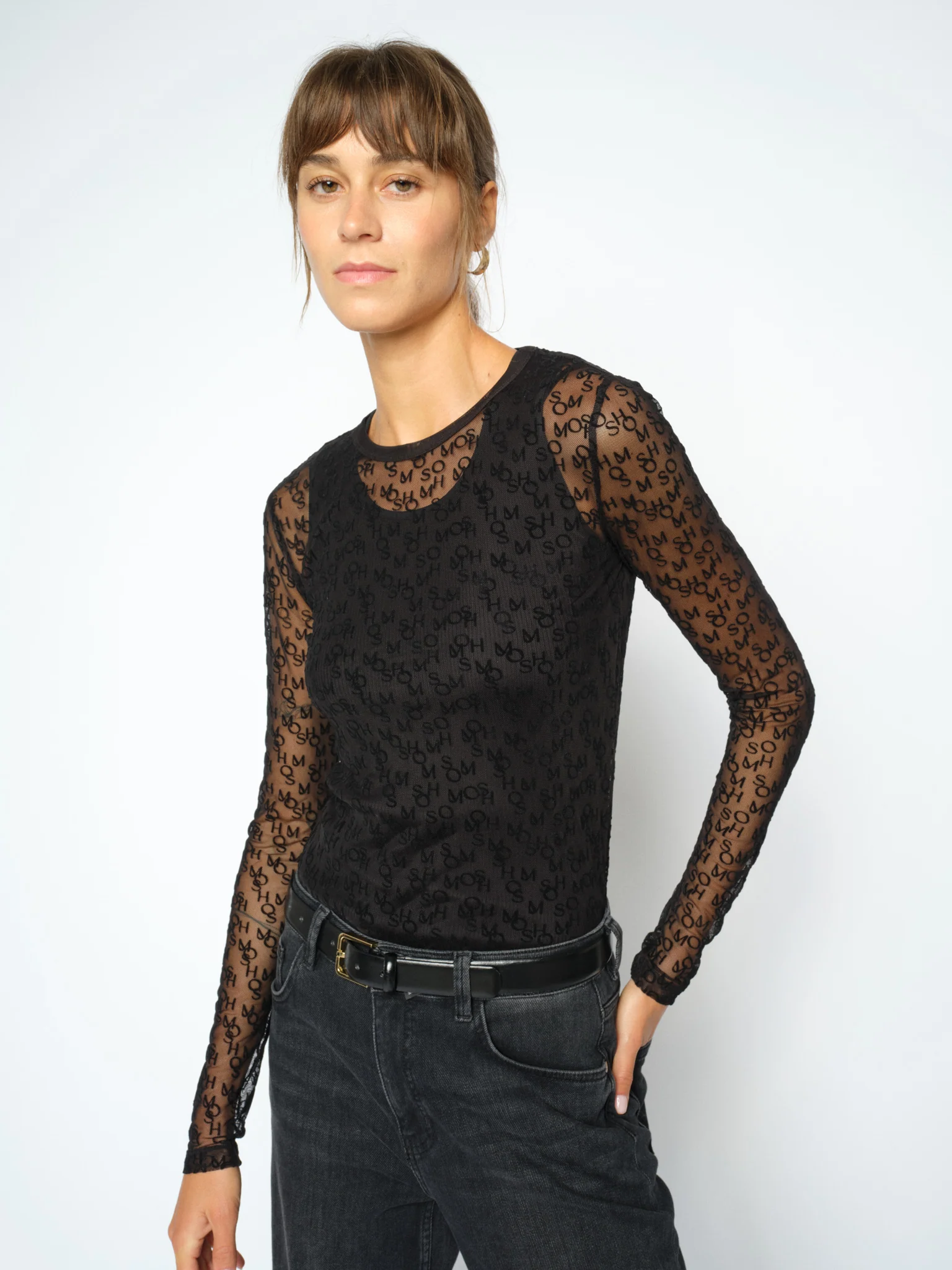 Mos Mosh Loretta Mono Mesh Blouse - 4