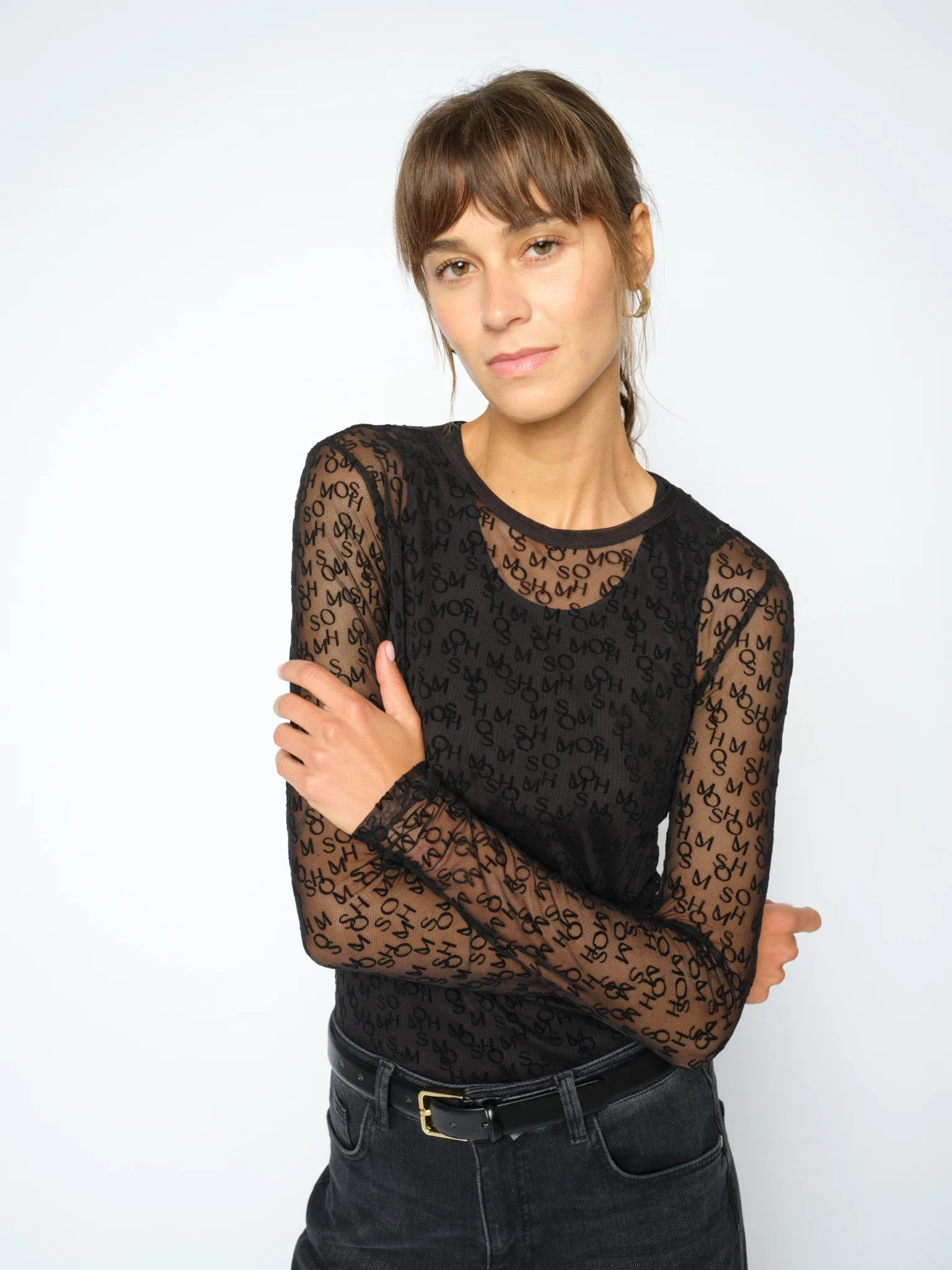 Mos Mosh Loretta Mono Mesh Blouse - 2