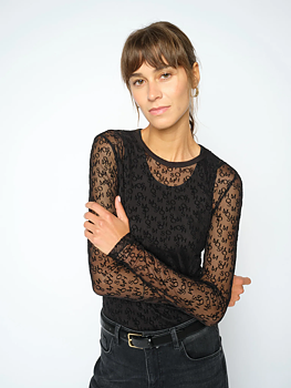 Mos Mosh Loretta Mono Mesh Blouse