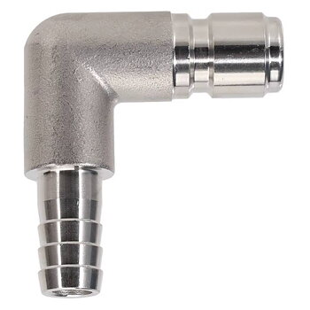 QD han - 12 mm nippel, vinkel