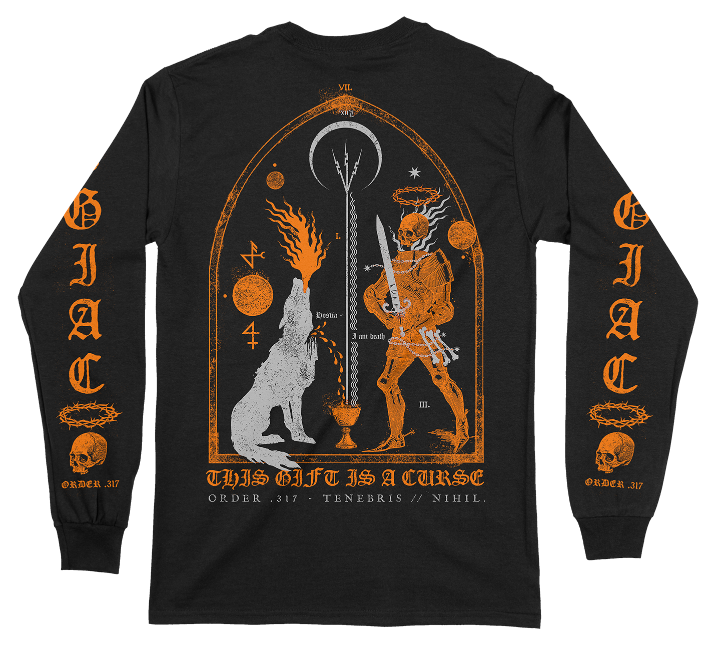 THIS GIFT IS A CURSE - Wolf And Knight Longsleeve - 2