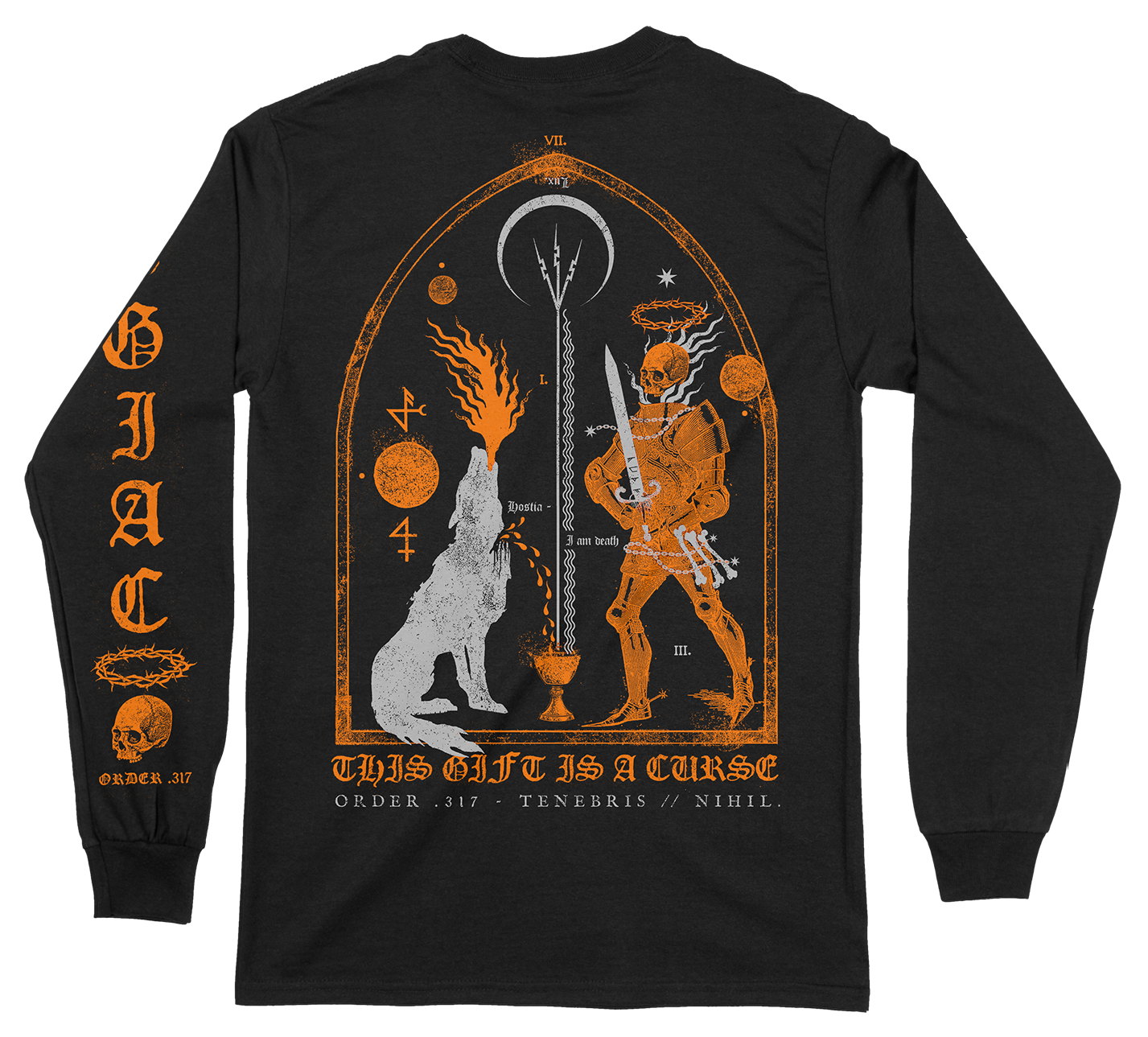 THIS GIFT IS A CURSE - Wolf And Knight Longsleeve - 2