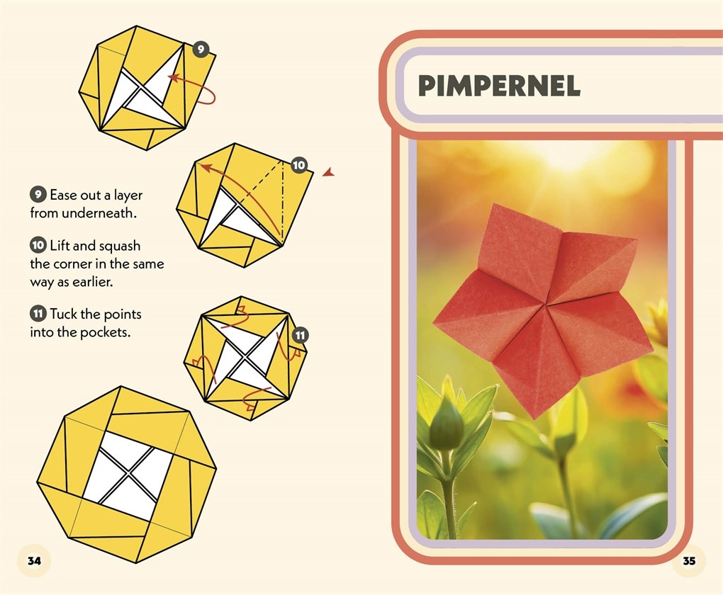 Miniask med origamiblommor – 200 pappersmodeller - 4