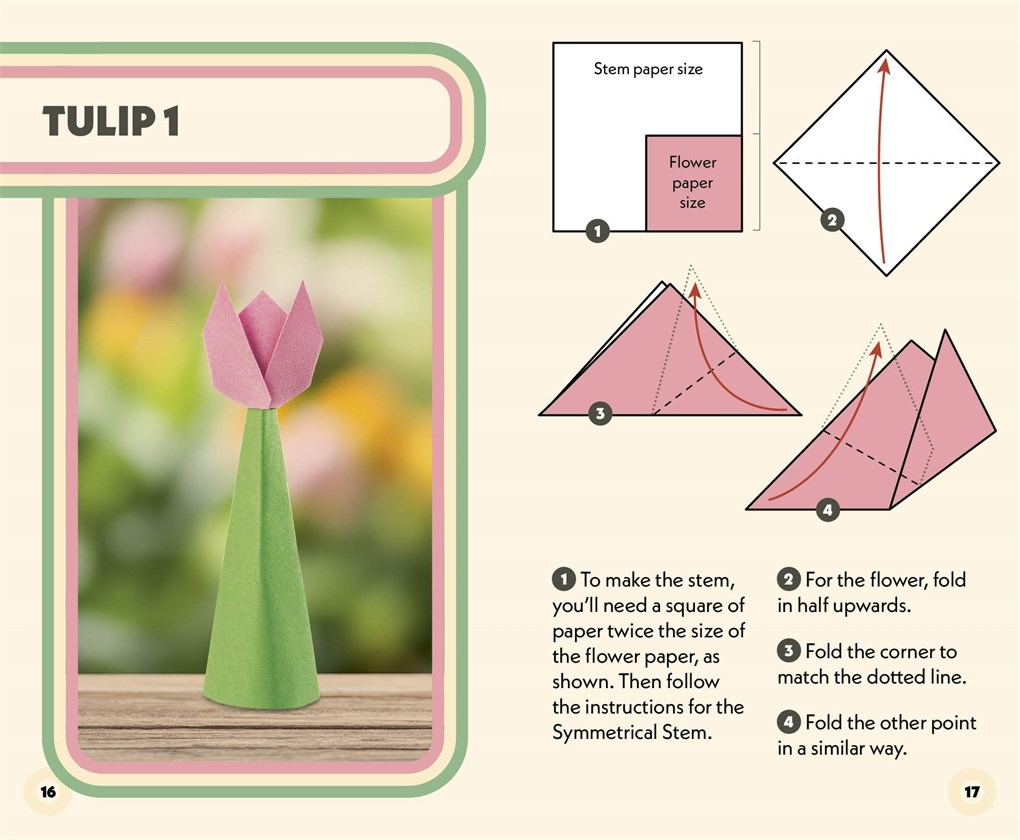 Miniask med origamiblommor – 200 pappersmodeller - 2
