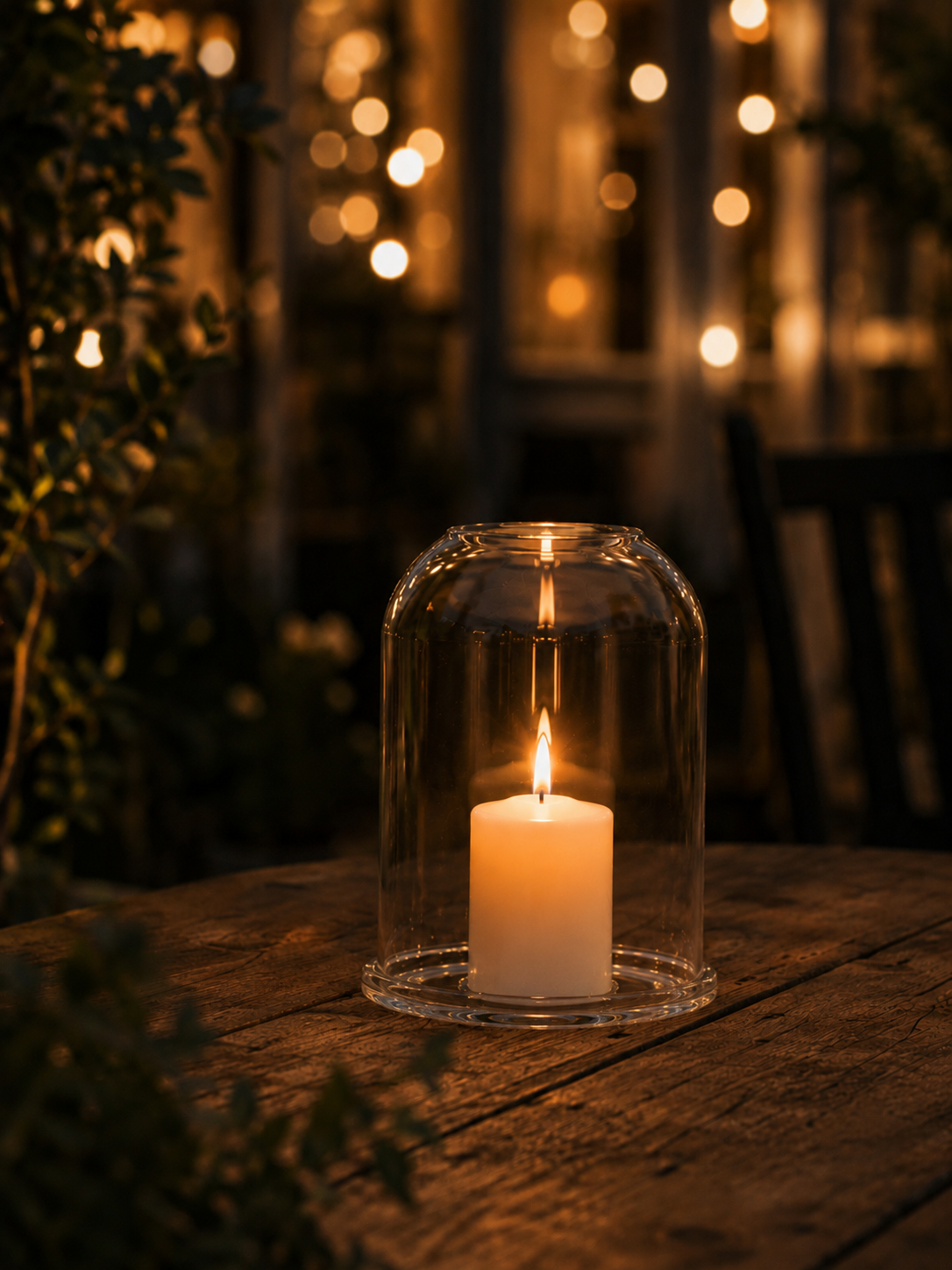 Storm glass - Glass dome - Lantern - 27x19 cm - 6