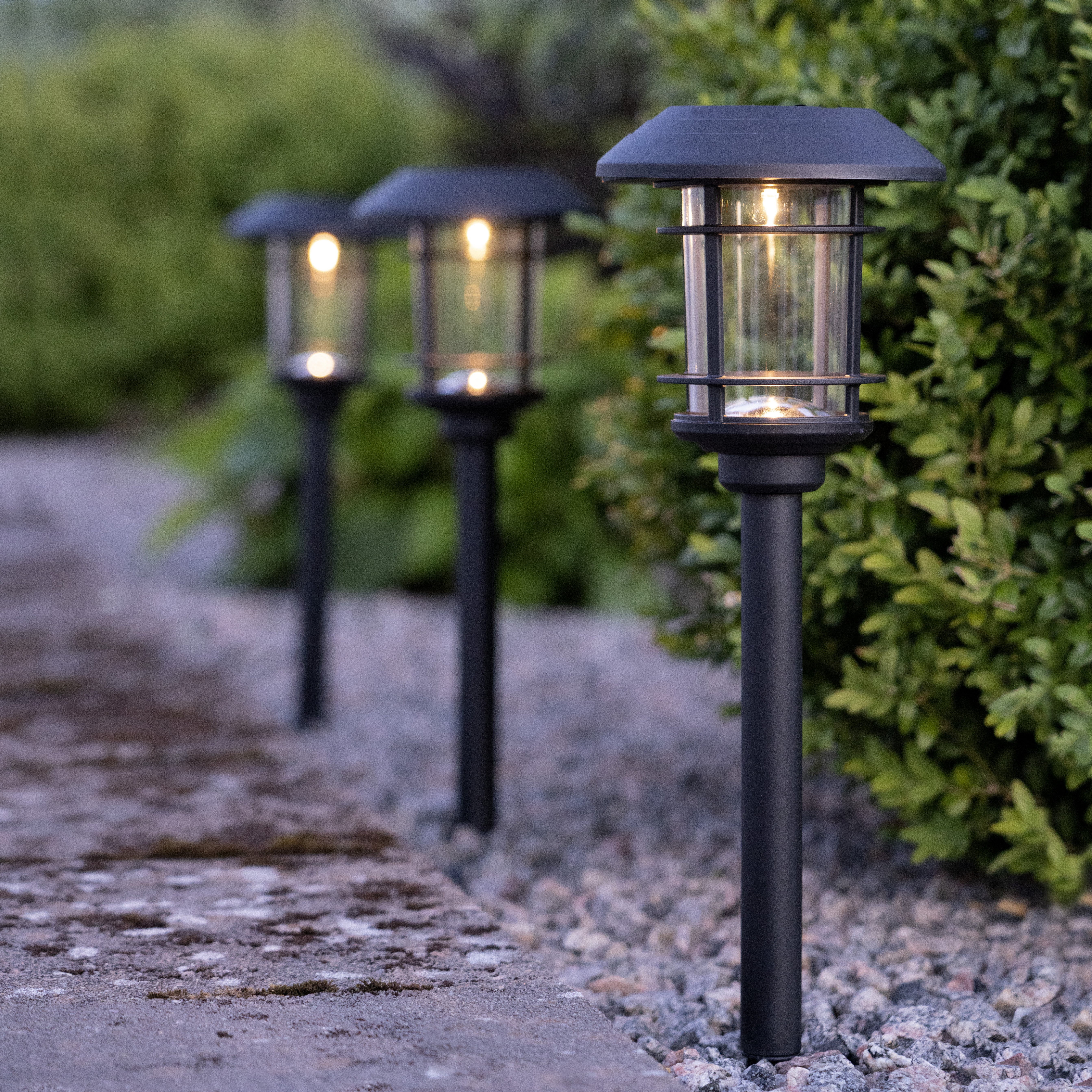 Solcellsbelysning Trädgård 3-pack