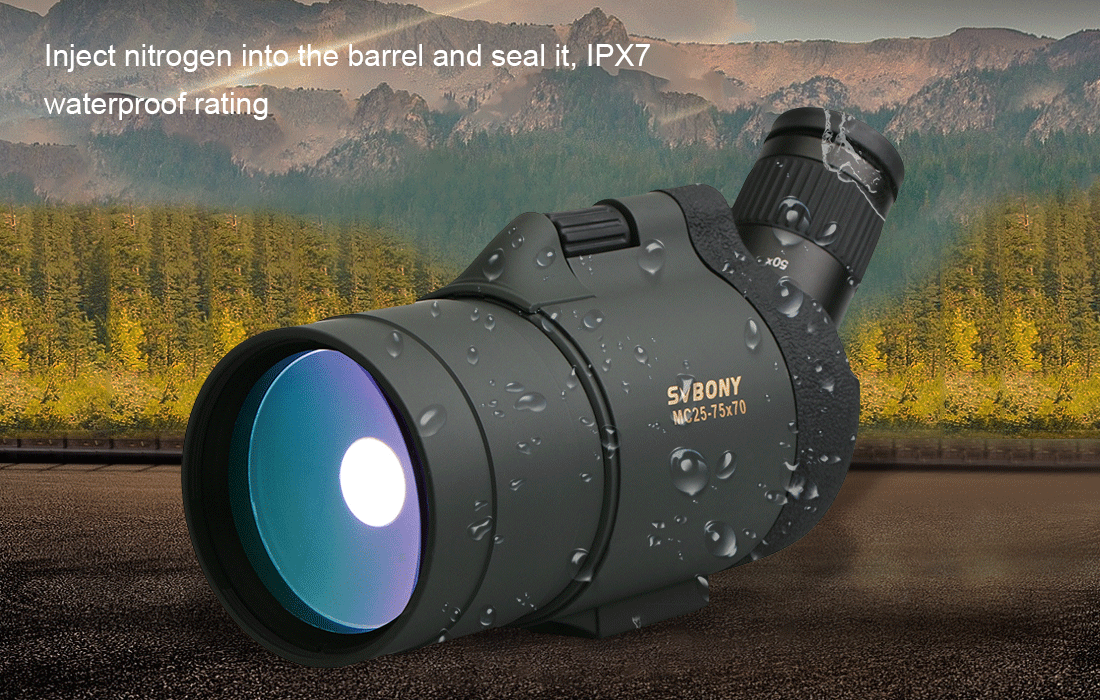 SVBONY SV41,  25 - 75 X 70 MAKSUTOV TUBKIKARE - 6