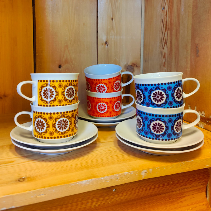 Kaffekoppar från Freiberger Porzellan
